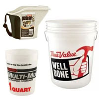 Paint Pails and Containers, Mixing containers, buckets 