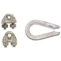 Rope Thimble, Wire Cable Clamp, 