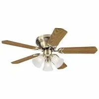 Bladed Ceiling Fan with Light Fixture