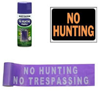 No Hunting Posts and markers