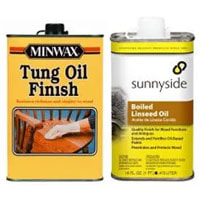 Boiled and Raw Linseed oil, Tung Oil