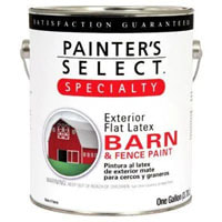 Painter Select Barn and fence Paint Exterior Oil and Latex flat, gloss