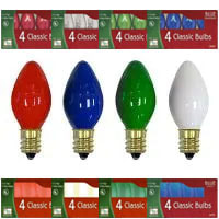 Replacement Light Bulbs for Christmas C7 Ceramic Lights