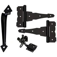 Gate Hardware, hinges, Pulls, and Latches