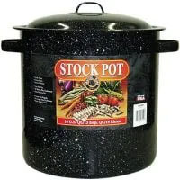 Stock Pots, Black Ceramic Steel, Stainless Steel, 