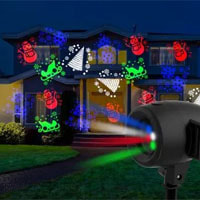Christmas Light Shows and Motion Projectors