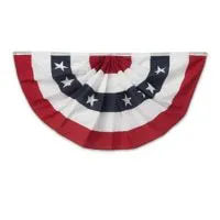  U.S. Flag Fan Buntings, Memorial Day, Veterans Day, Independence Day, 